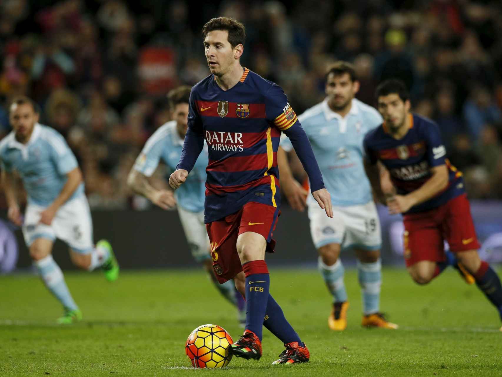 El penalti-asistencia de Messi.