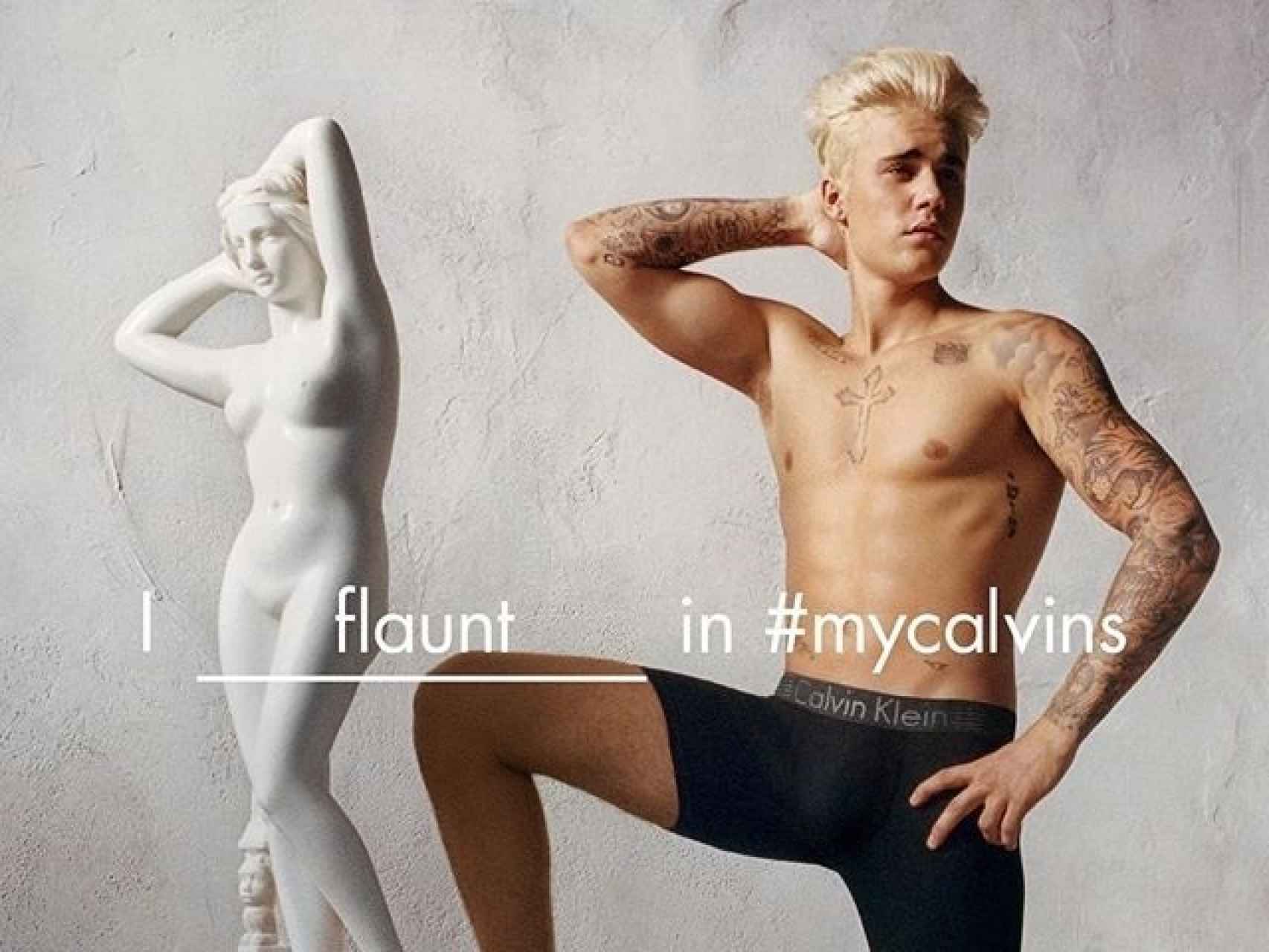Justin Bieber posa en calzoncillos para una campaña en redes sociales