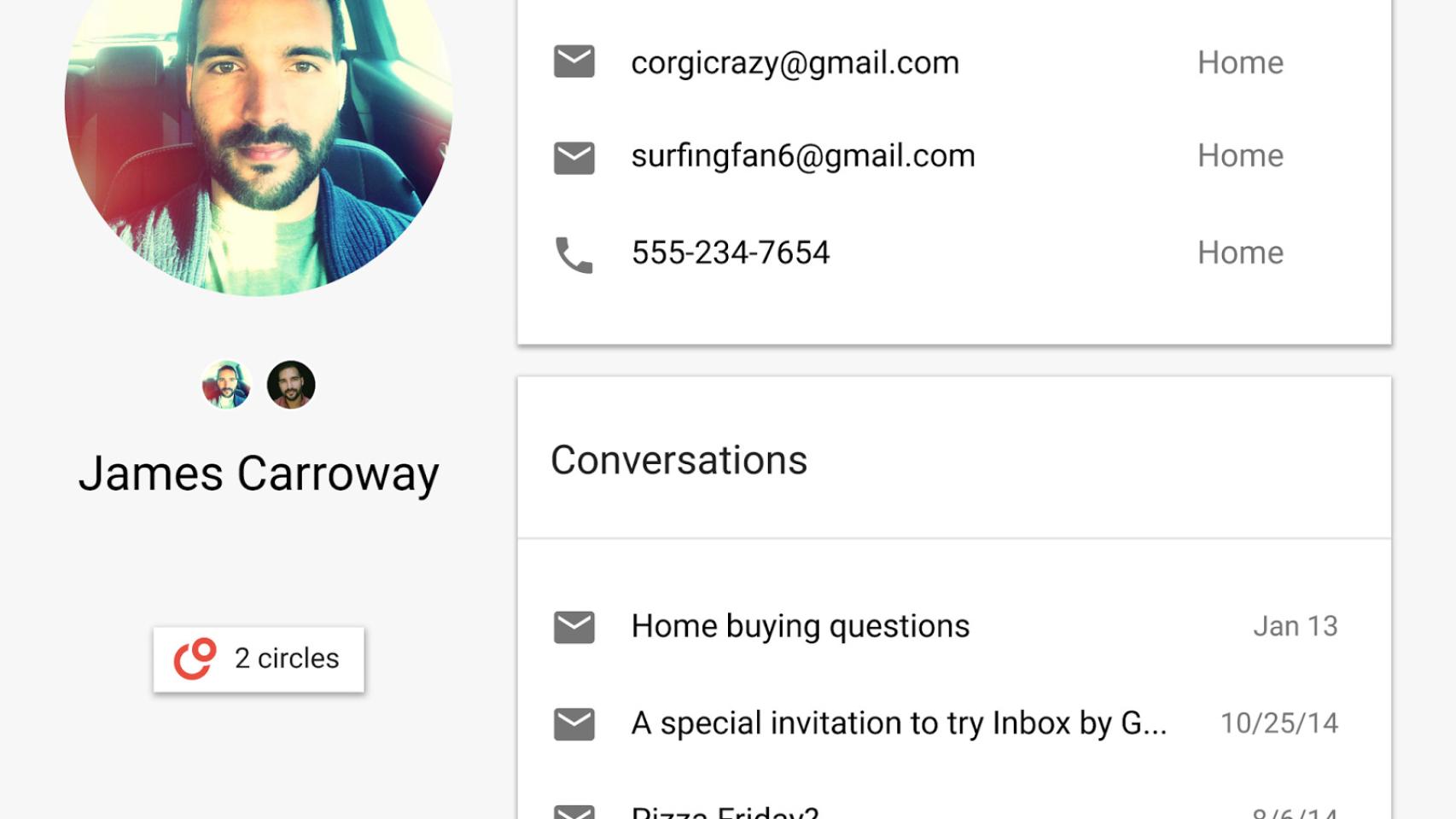 Google crea People API para separar los contactos de Google+