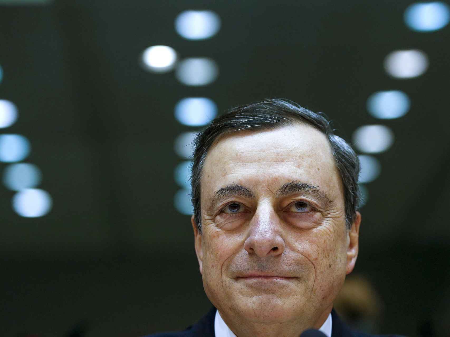 El presidente del BCE, Mario Draghi, en la Eurocámara