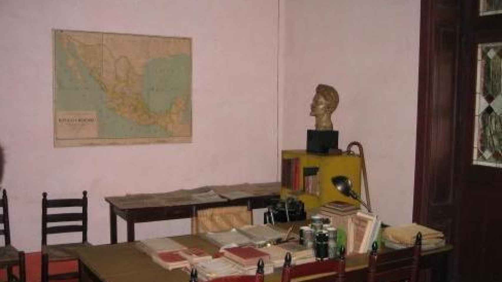 En este estudio, Ramón Mercader asesinó a León Trotsky.