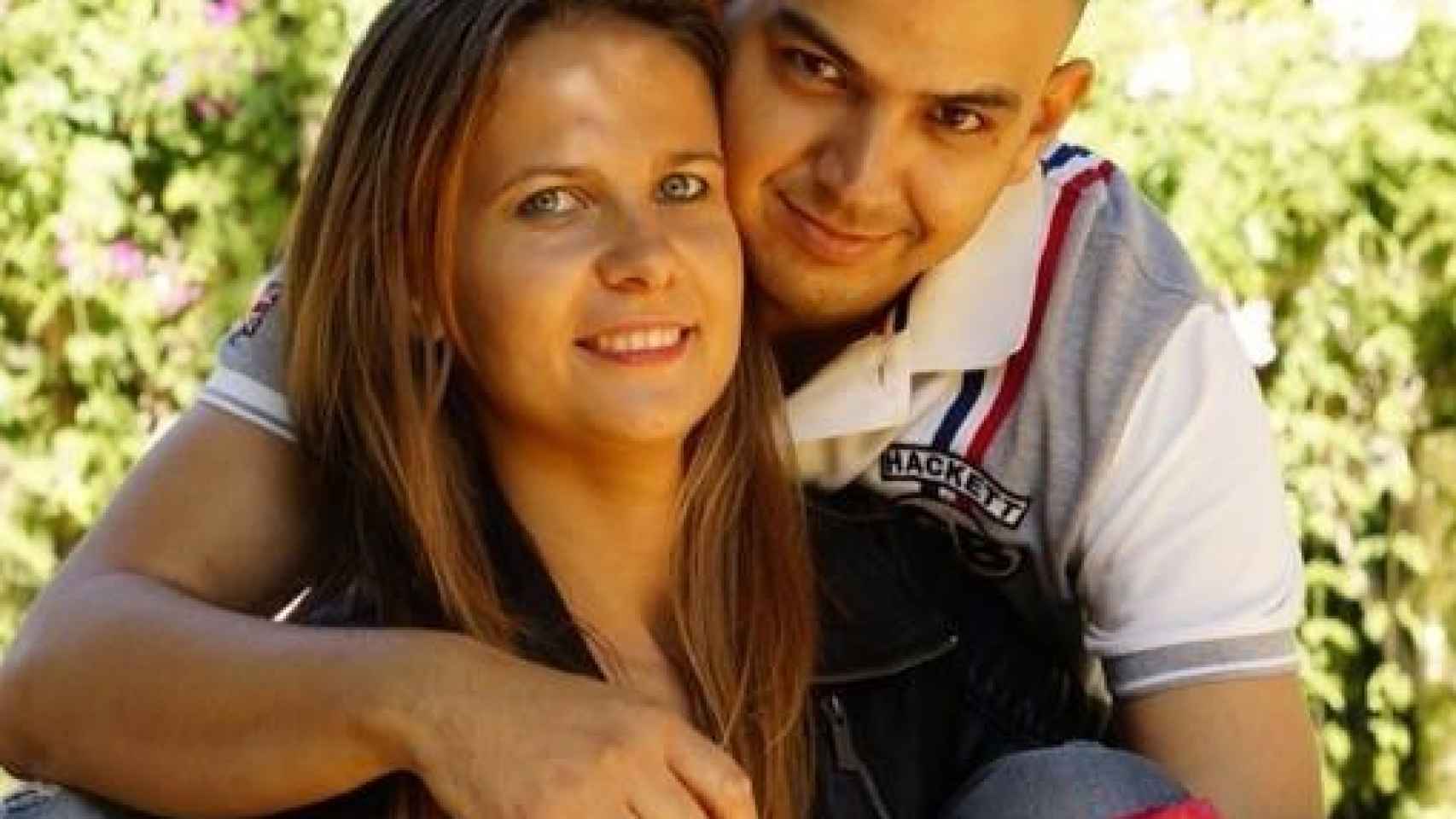 Christian con su  mujer, la abogada Ana María Ozunu