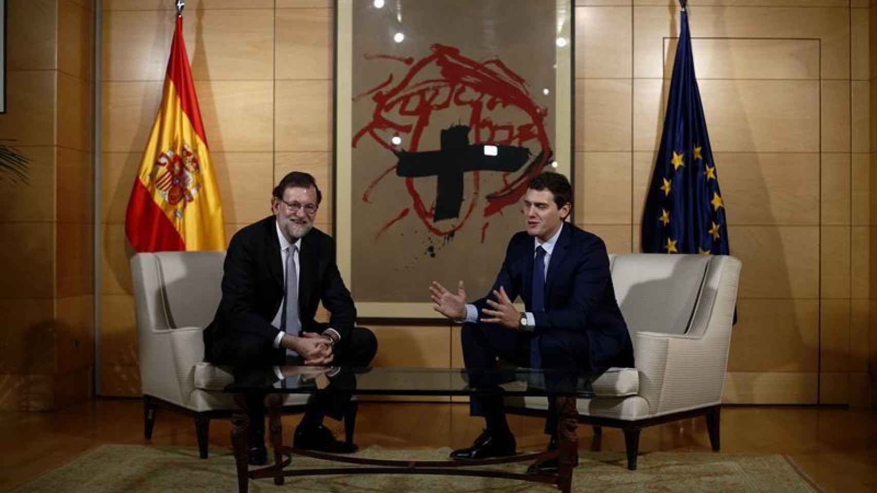 Rajoy y Rivera, en su último encuentro.