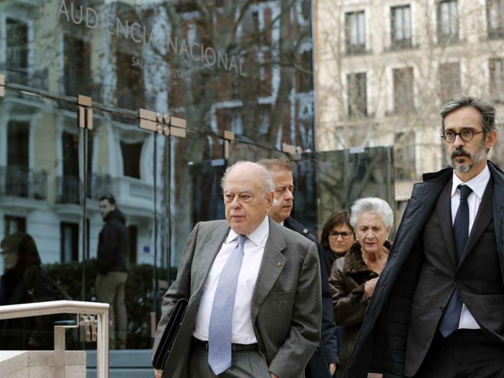 El expresident de la Generalitat a la salida de la Audiencia Nacional/Mariscal/EFE