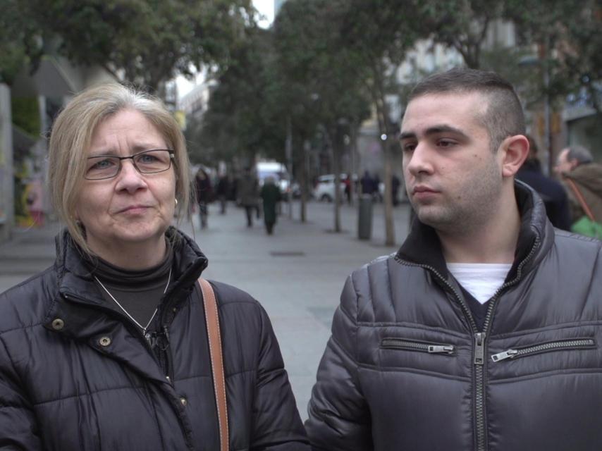 Sergio junto a su madre Carmen.