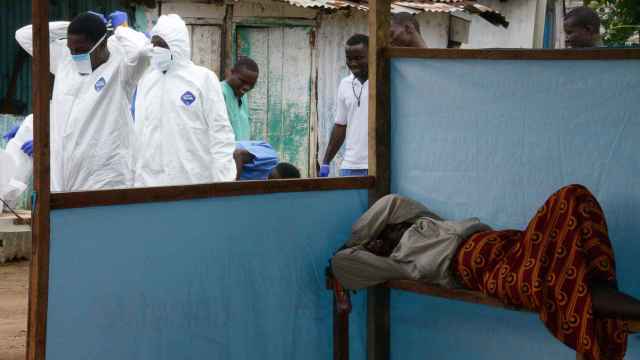 Brote de ébola en un país de África