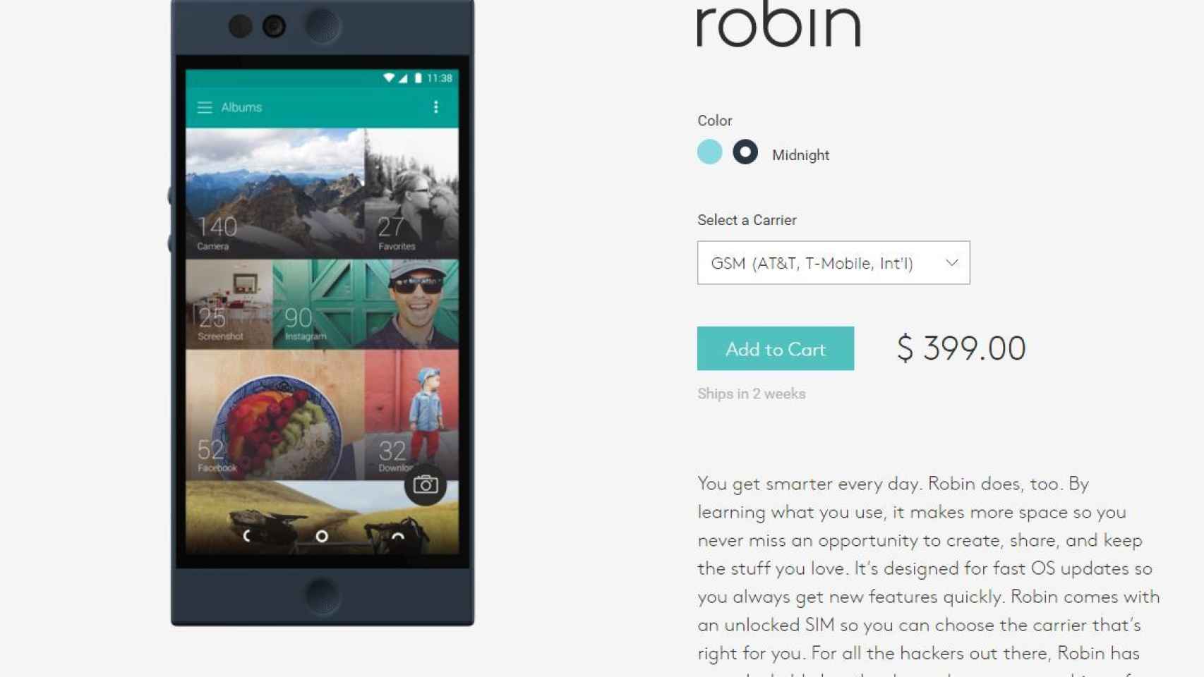 Nextbit Robin, el teléfono que apuesta por la nube, ya se puede comprar