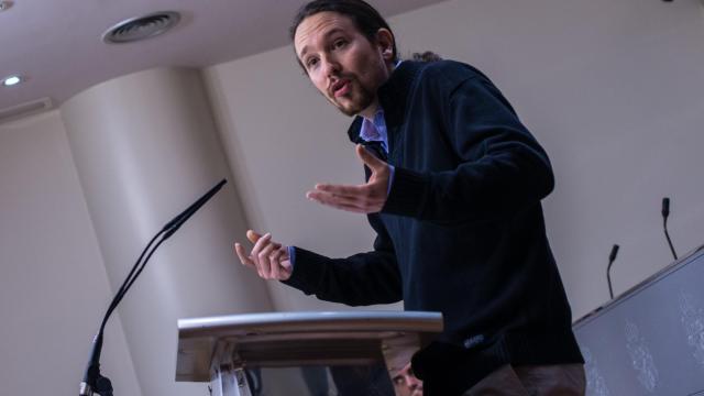 Pablo Iglesias este jueves en el Congreso.