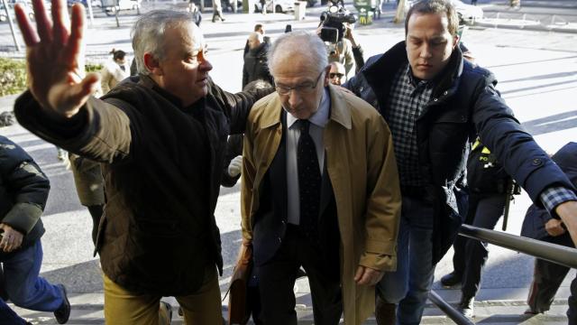 Rodrigo Rato a su llegada a los juzgados Plaza de Castilla