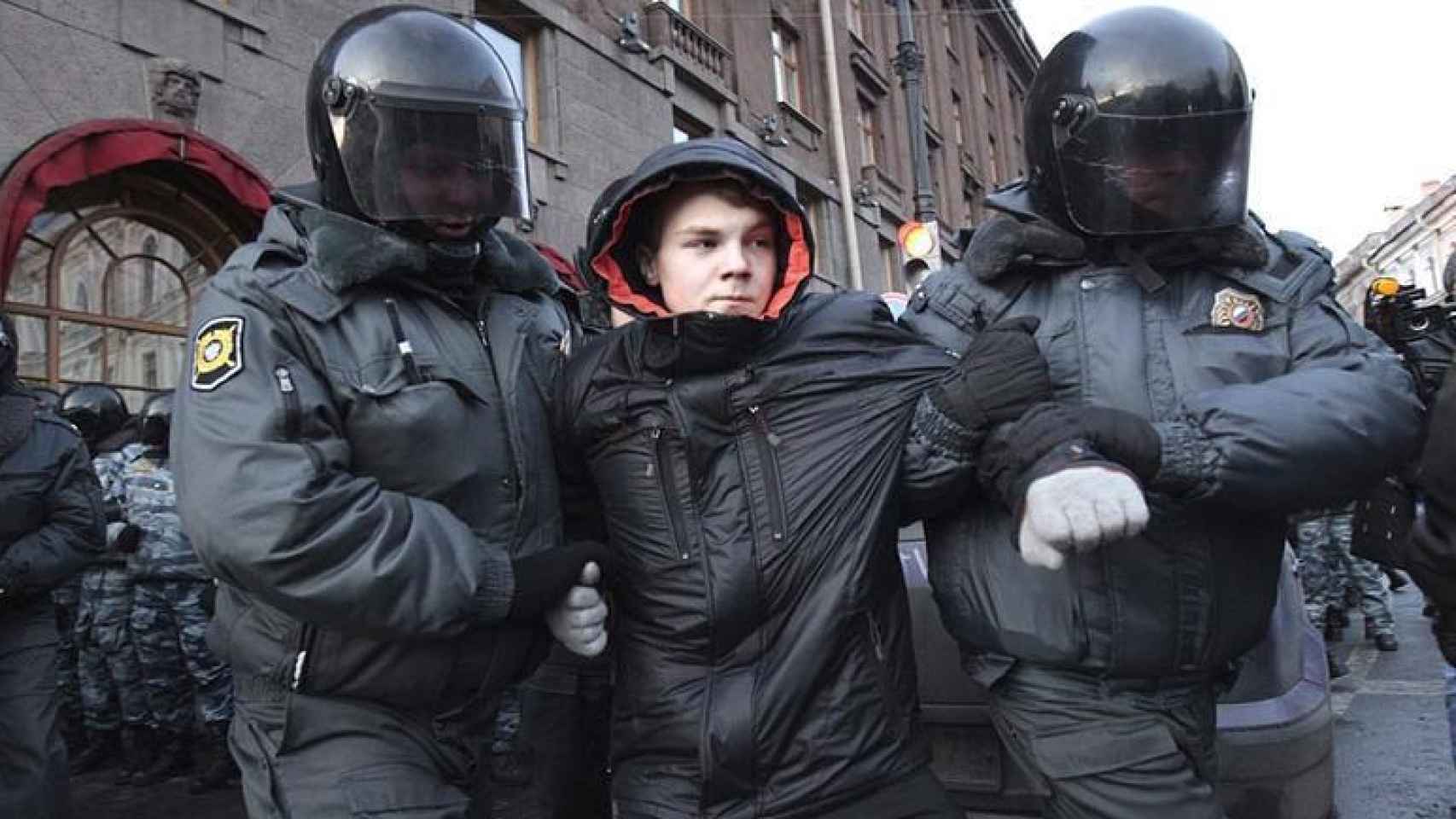 Manifestación de opositores de Putin