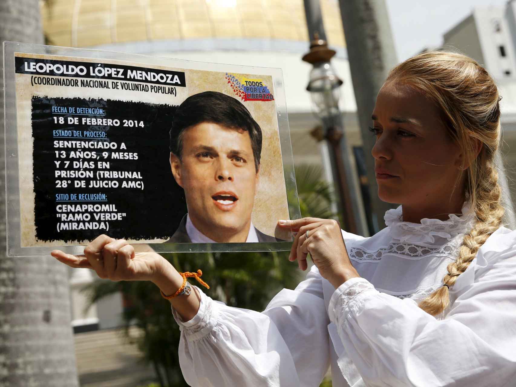 Lilian Tintori, mujer del opositor Leopoldo López/Carlos Garcia Rawlins/Reuters