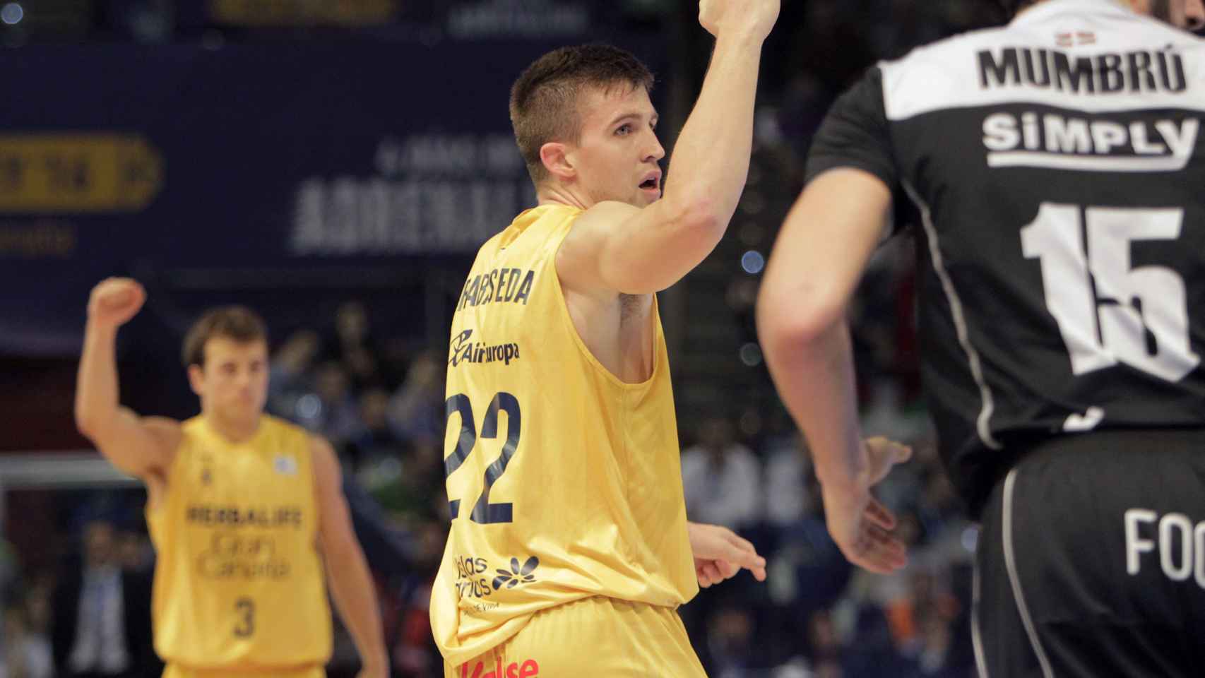 Xavi Rabaseda, durante las semifinales contra el Bilbao Basket.