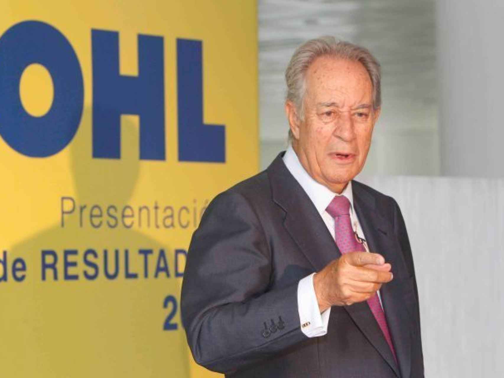 Villar Mir en una presentación de resultados de OHL
