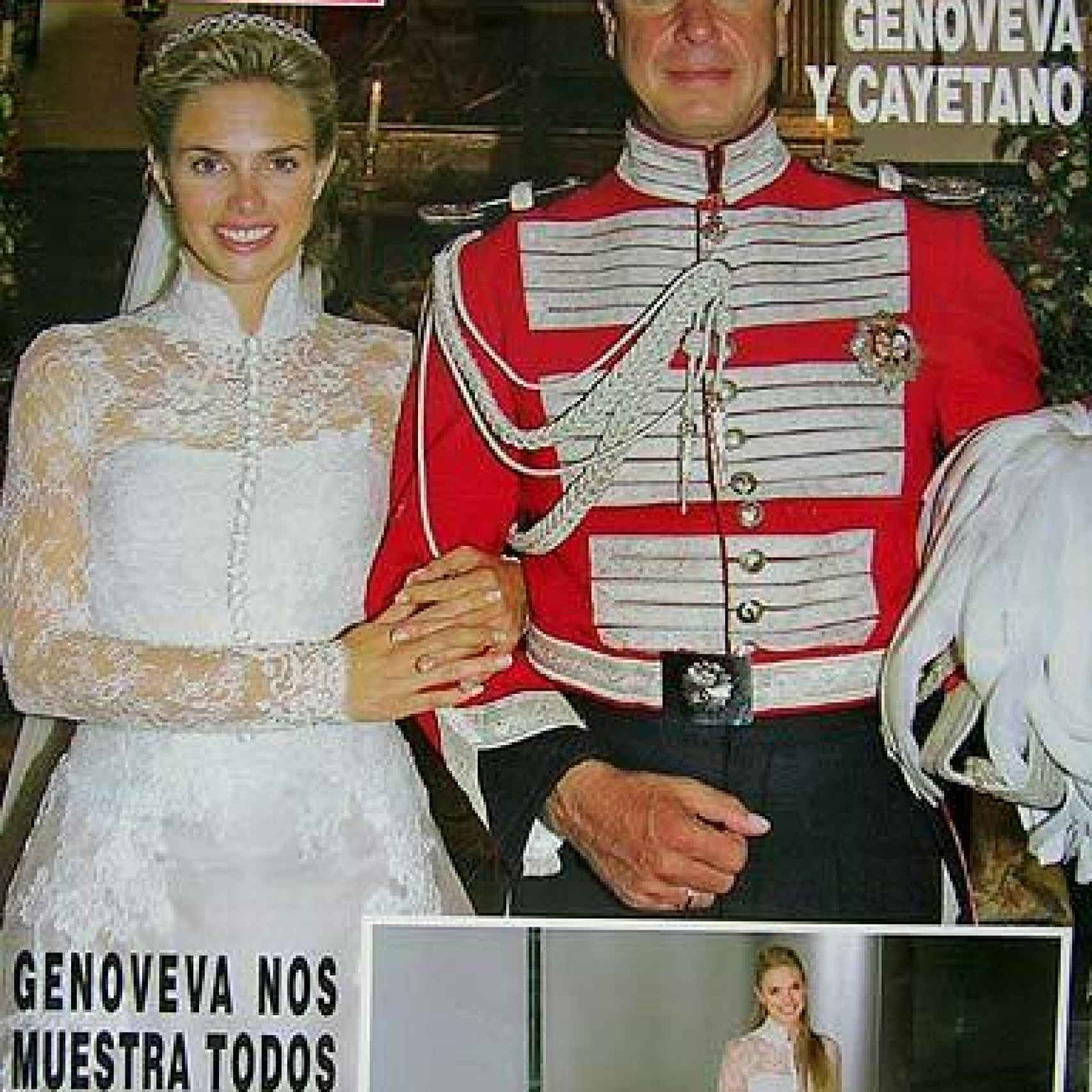 Genoveva y Cayetano se casaron el 15 de octubre de 2005 en el Palacio de las Dueñas