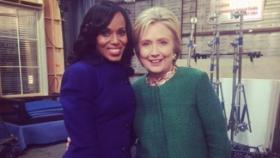 Kerry Washington se fotografía junto a Hillary Clinton (Instagram: @kerrywashington)