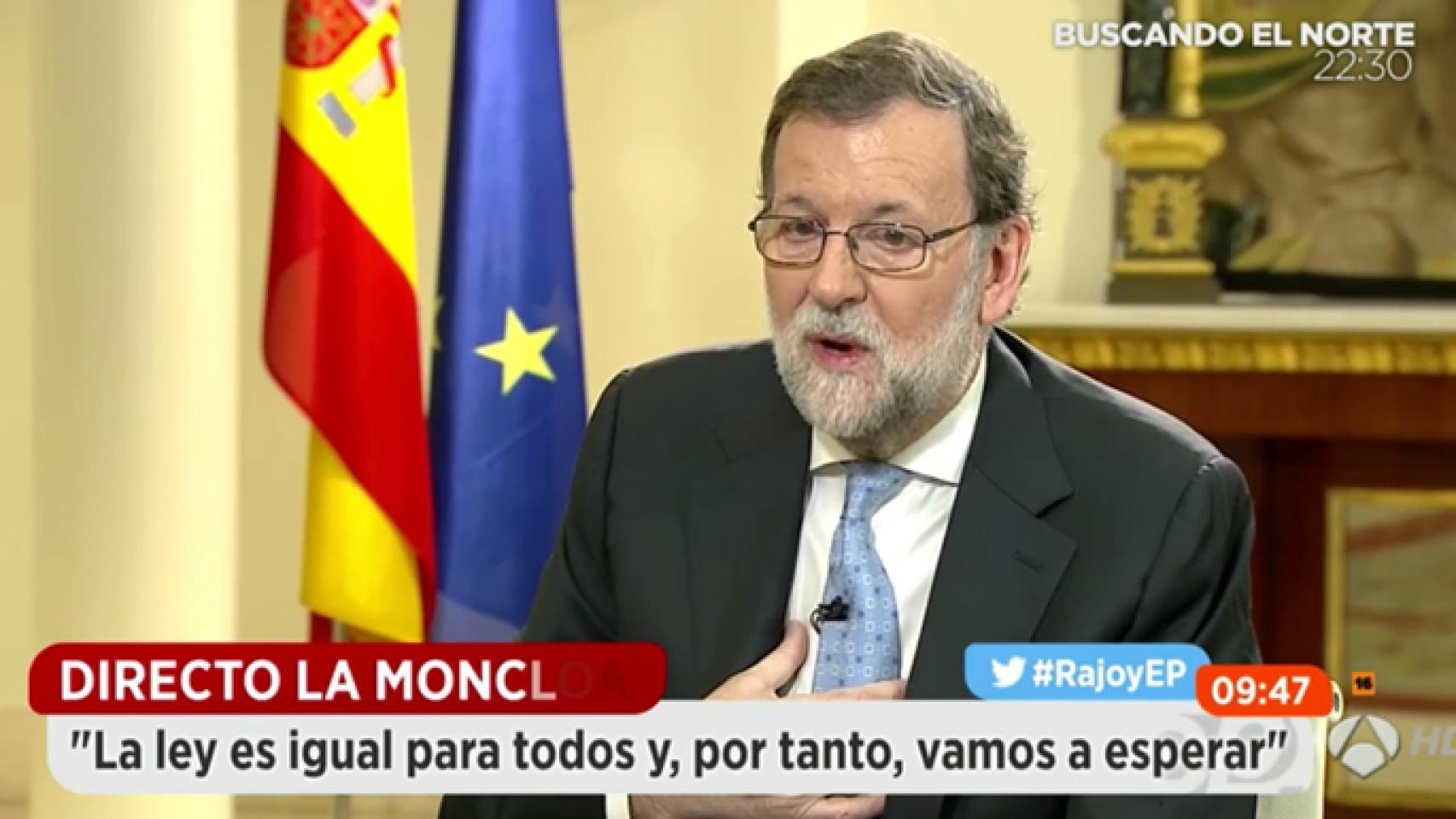 Mariano Rajoy, entrevistado por Susanna Griso en 'Espejo Público' (Atresmedia)