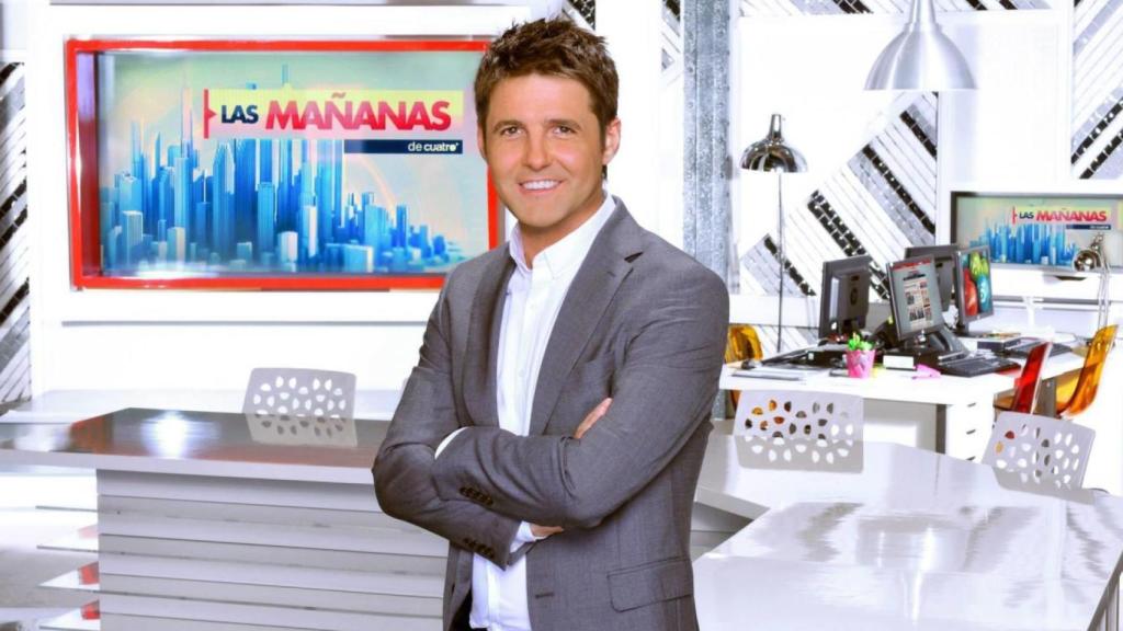 Jesús Cintora en el plató de 'Las mañanas de Cuatro' (Mediaset)