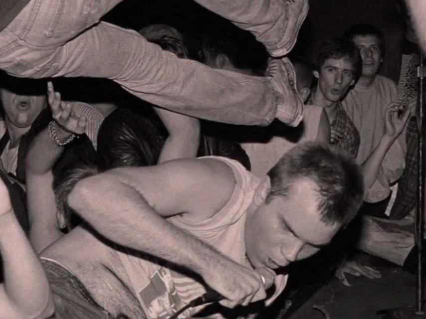 Imagen de un concierto de la banda de hardcore punk Minor Threat