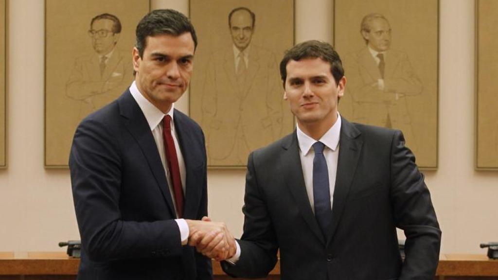 Albert Rivera y Pedro Sánchez en imagen de archivo.