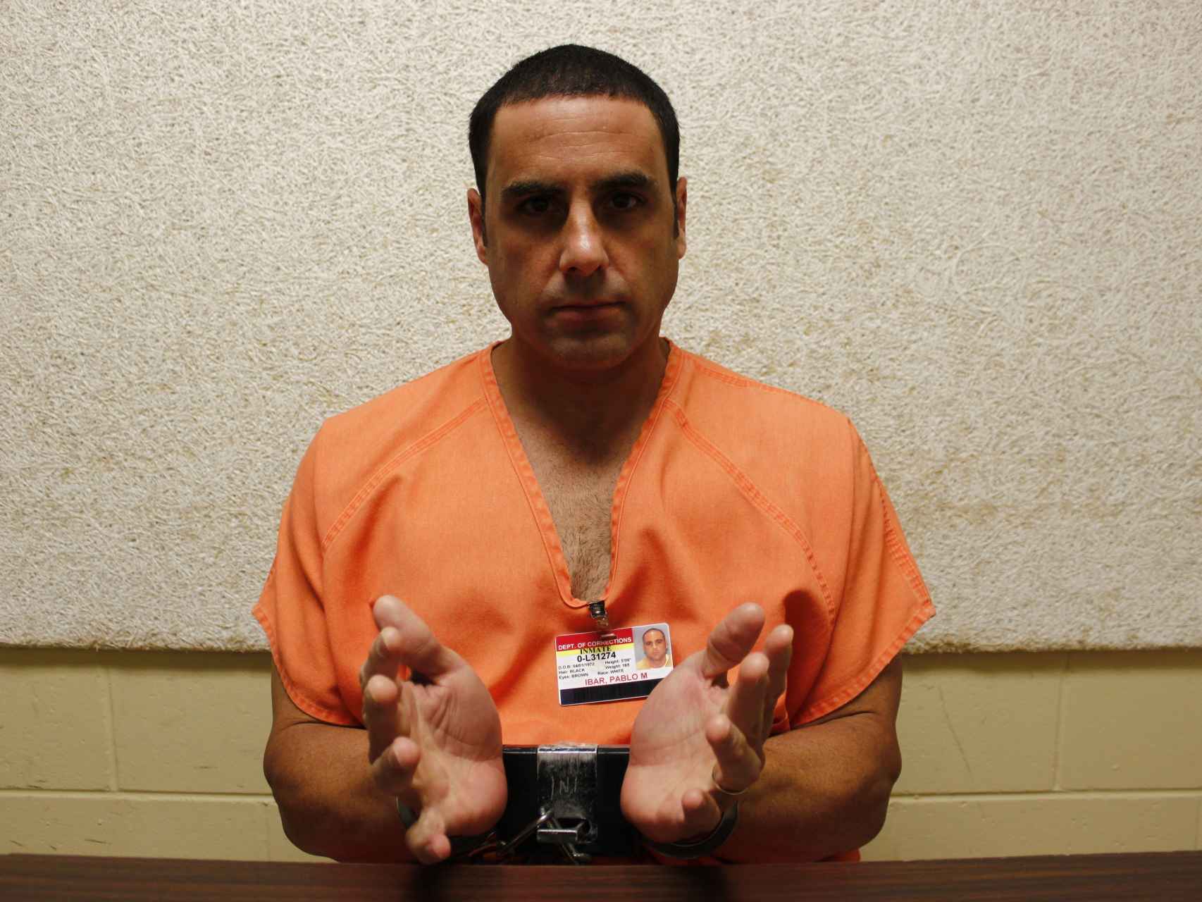 Pablo Ibar, en el corredor de la muerte de Florida.