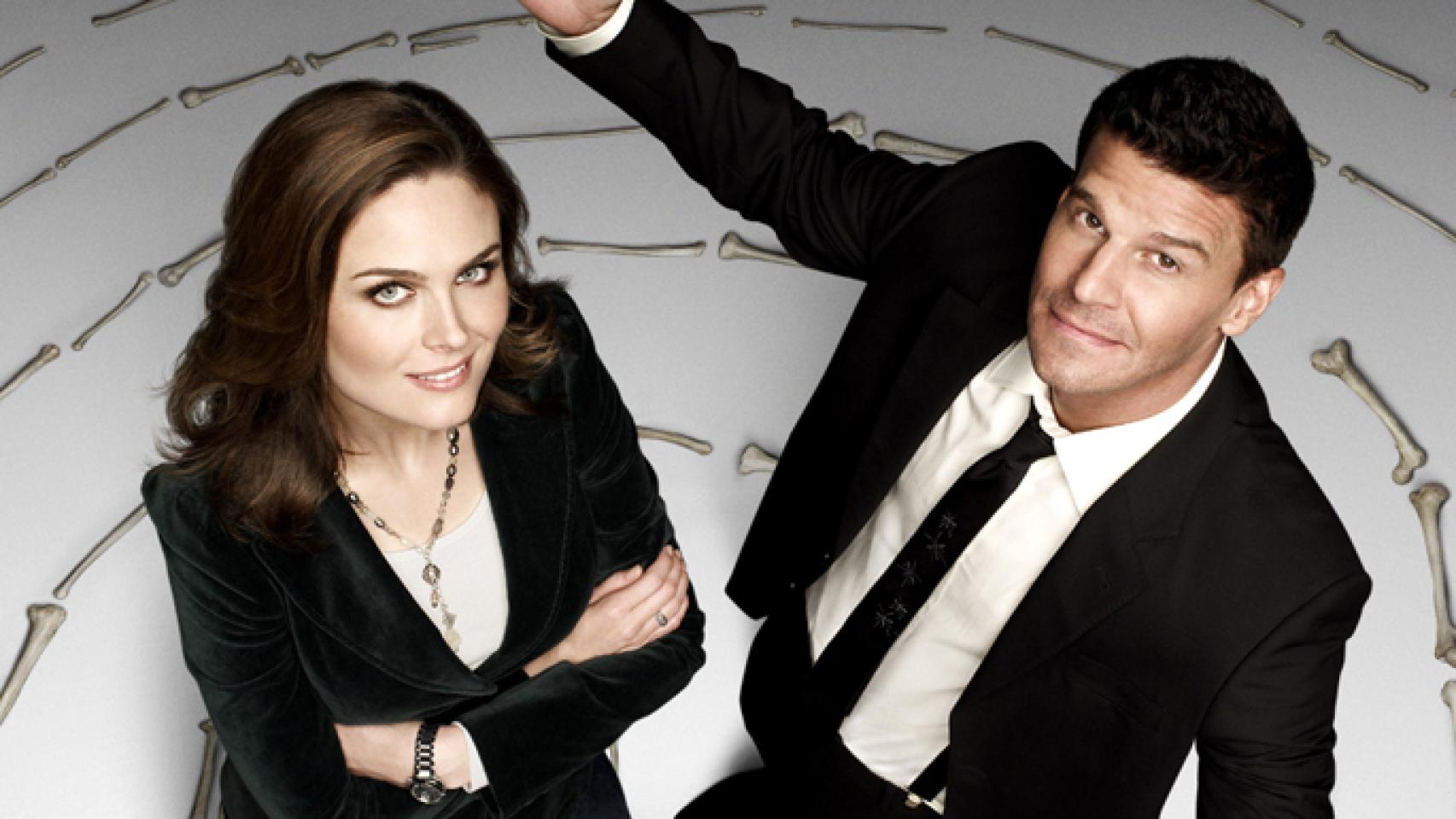 Emily Deschanel y David Boreanaz, protagonistas de 'Bones' (Fox)