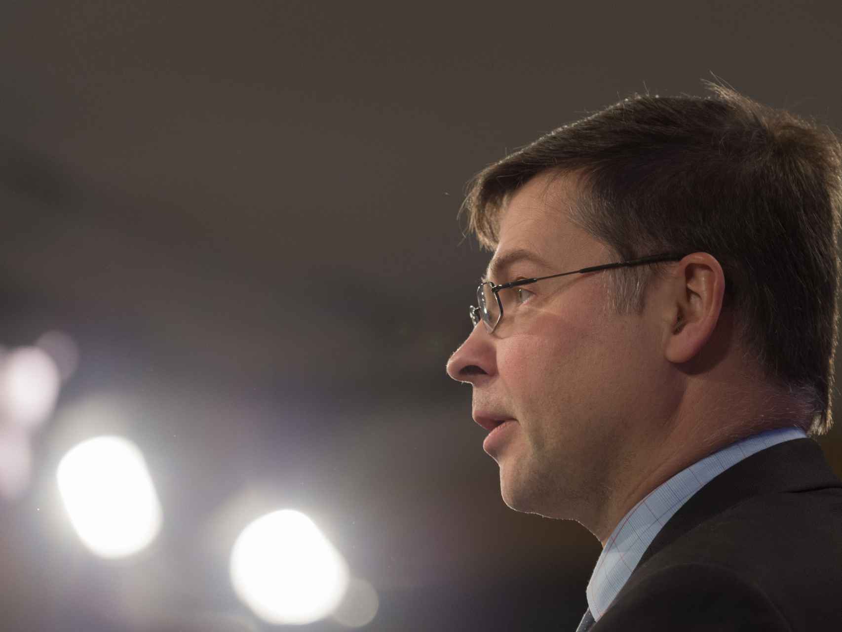 El vicepresidente económico de la Comisión, Valdis Dombrovskis