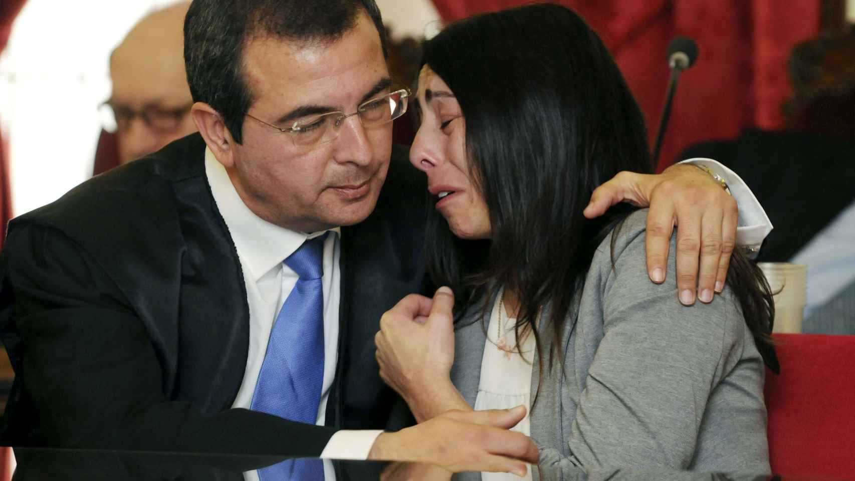Raquel Gago, derrumbada durante el juicio