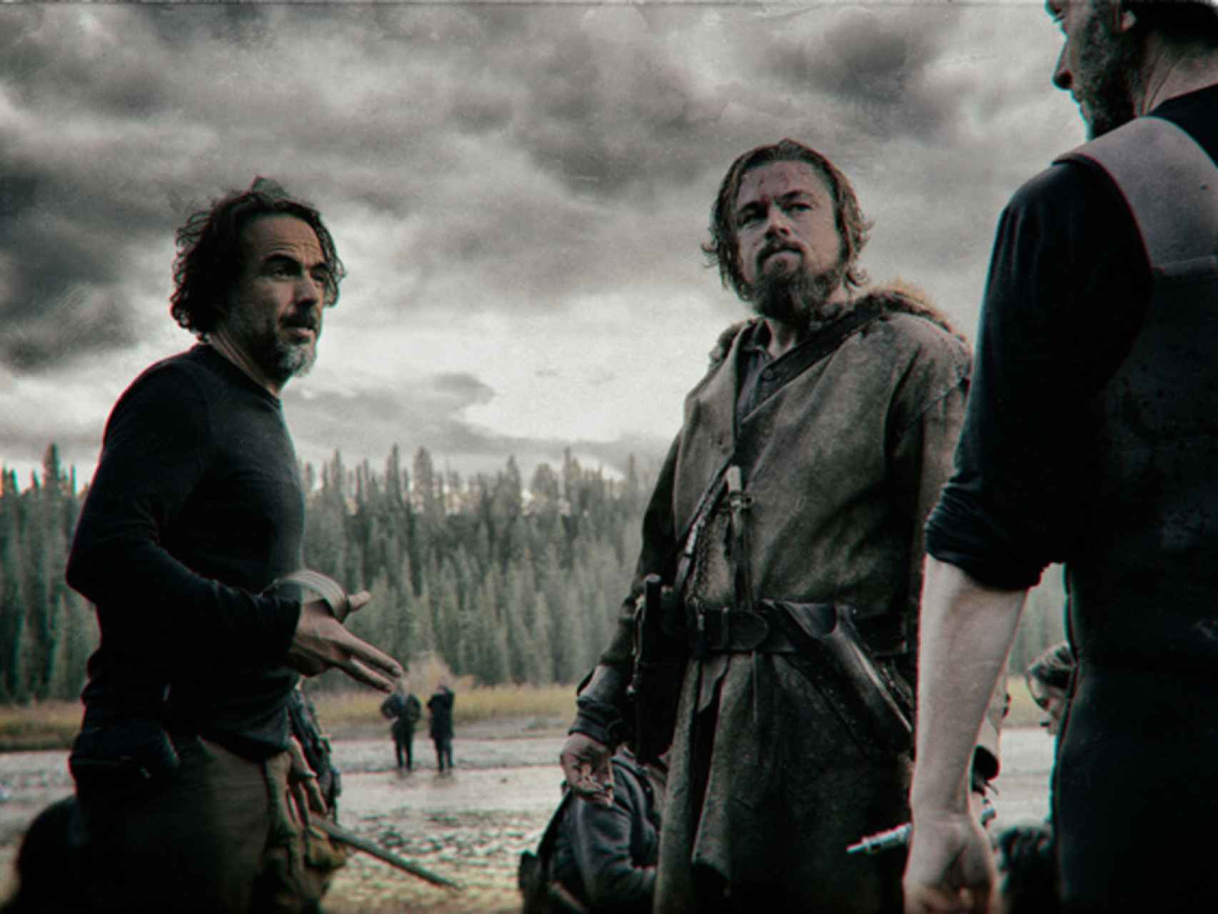 Alejandro González Iñárritu en el rodaje de El renacido