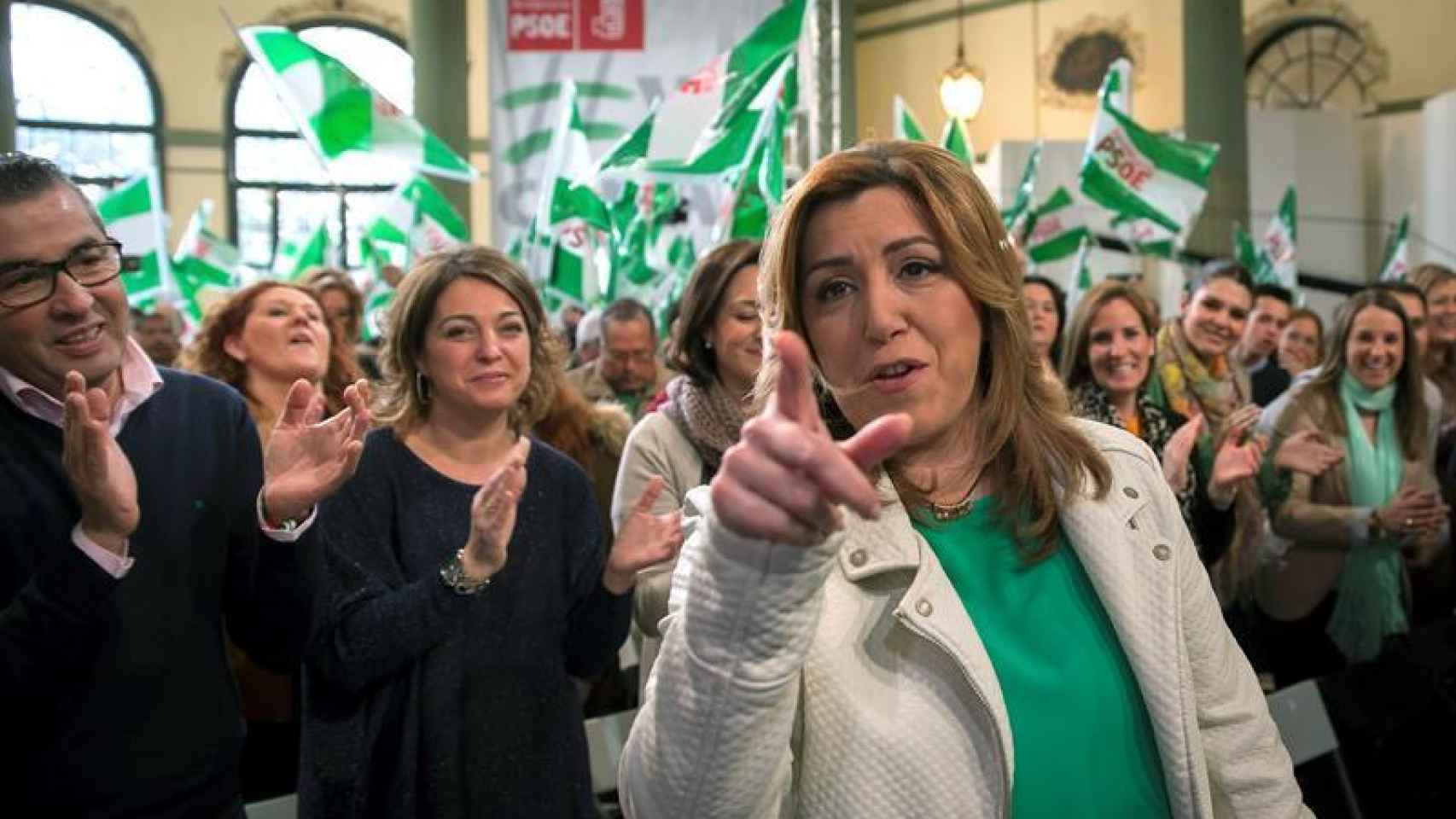 La secretaria general del PSOE andaluz y presidenta de la Junta, Susana Díaz.
