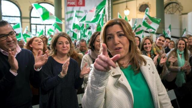 La secretaria general del PSOE andaluz y presidenta de la Junta, Susana Díaz.