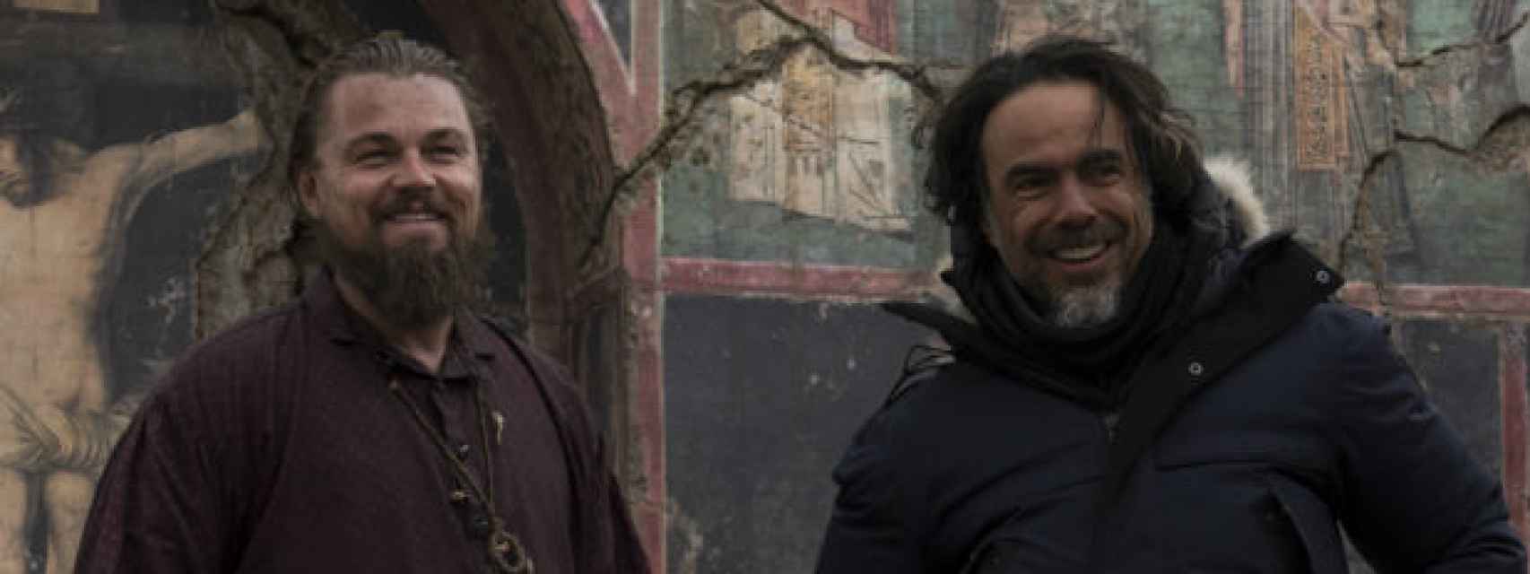 Leonardo DiCaprio y Alejandro González Iñárritu, en el rodaje.