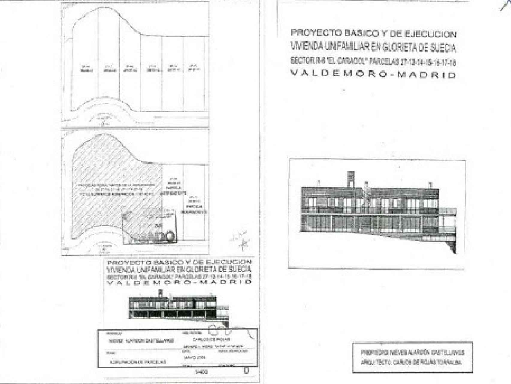 Carátula inicial del proyecto de construcción de la casa de lujo de Granados