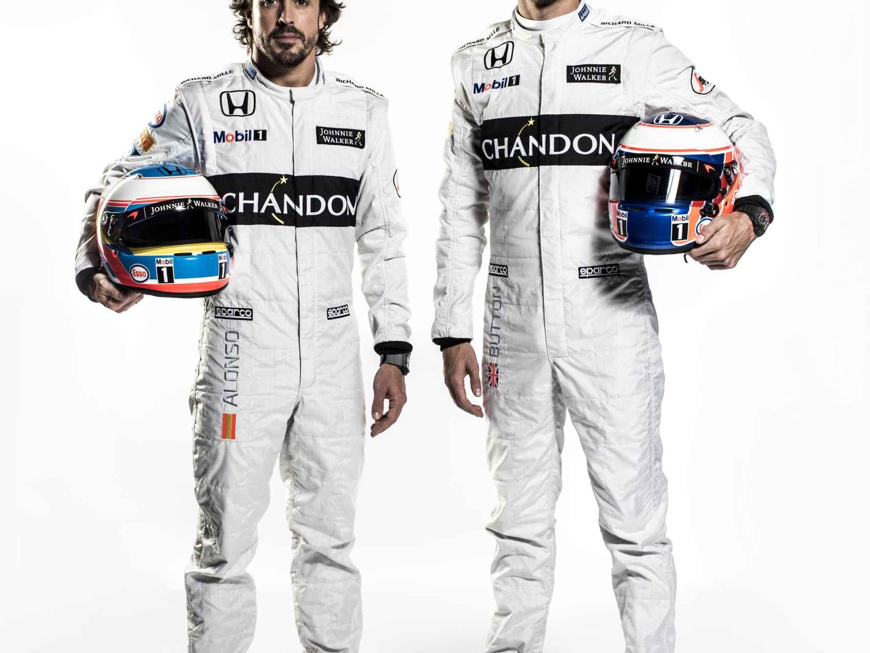 Fernando Alonso y Jenson Button.