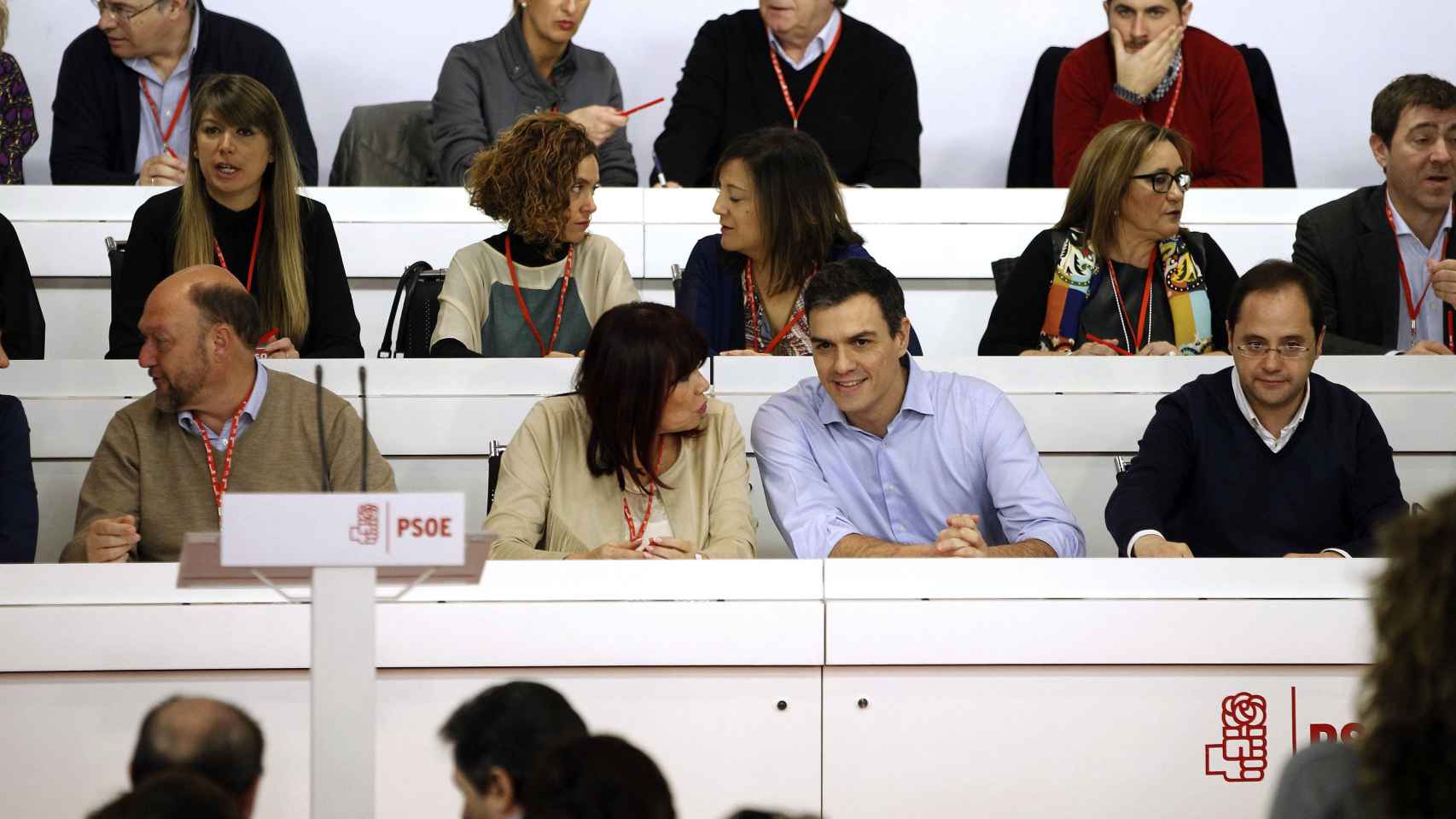 Pedro Sánchez en el Comité Federal del PSOE celebrado este lunes.