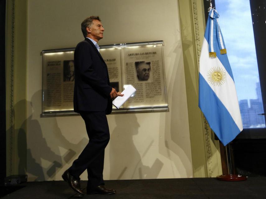 El presidente de Argentina, Mauricio Macri