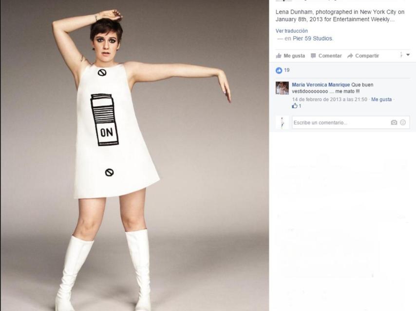 La imagen de Lena Dunham es de 2013