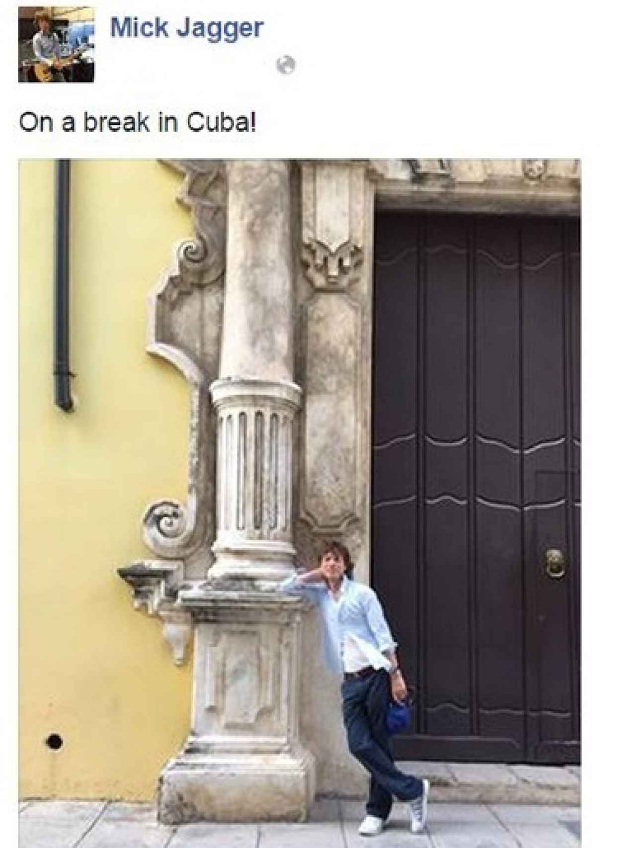 Mick Jagger en La Habana, en octubre 2015.