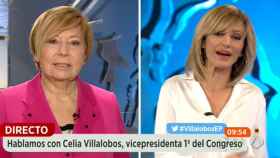 Celia Villalobos, entrevistada por Susanna Griso en 'Espejo Público' (Atresmedia)