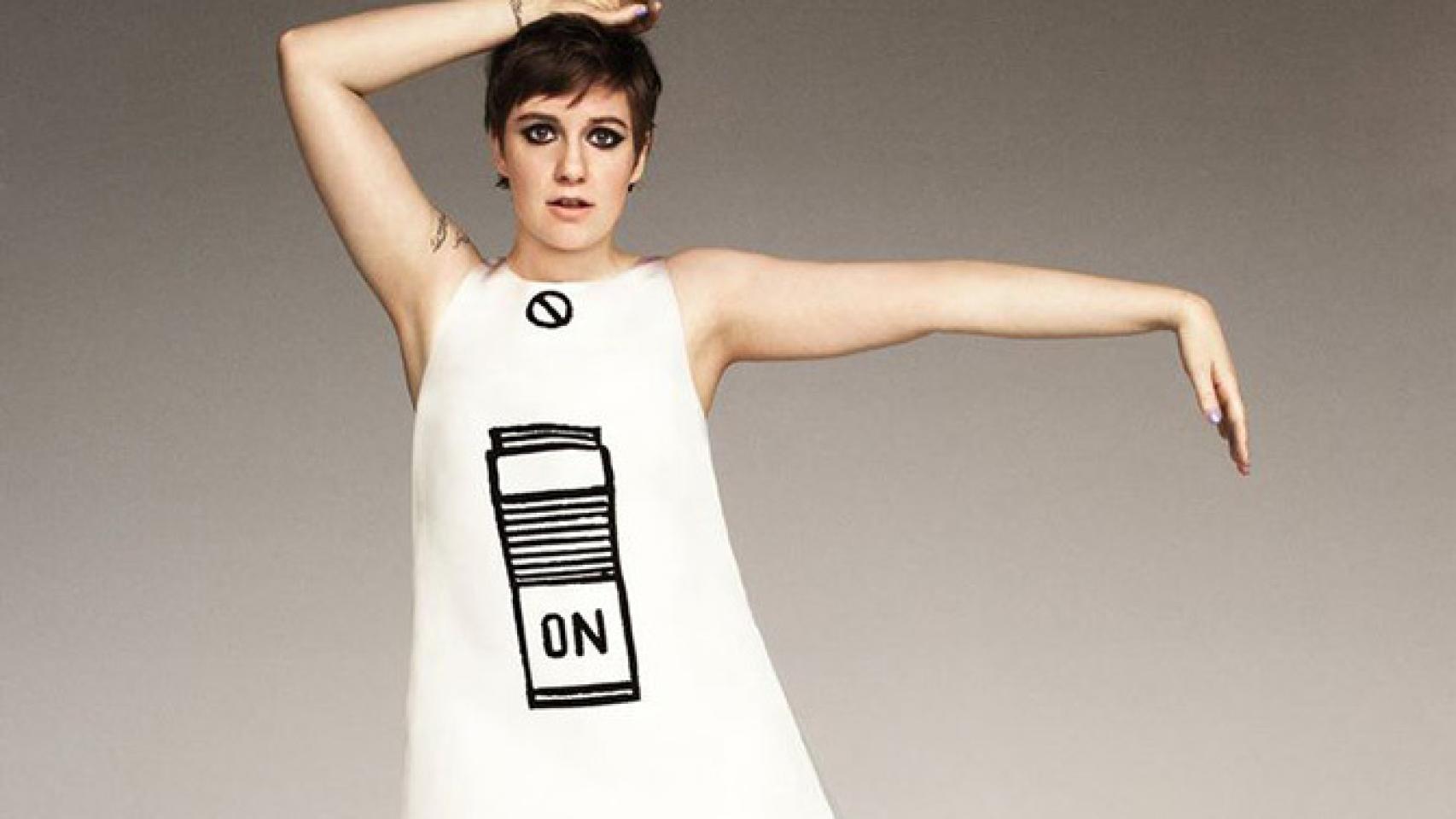 Imagen original de Lena Dunham por Ruven Afanador