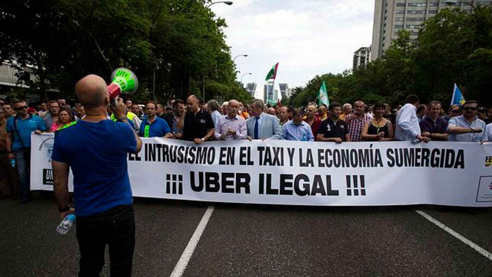 Uber-protestas-España