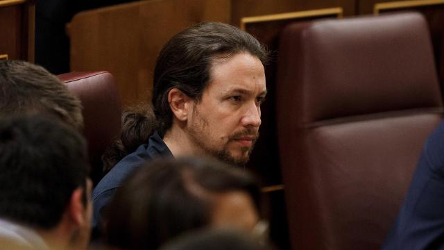 Pablo Iglesias en el Congreso de los Diputados.