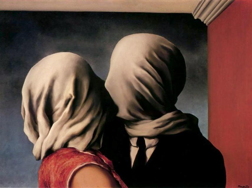 Los amantes, cuadro de René Magritte.