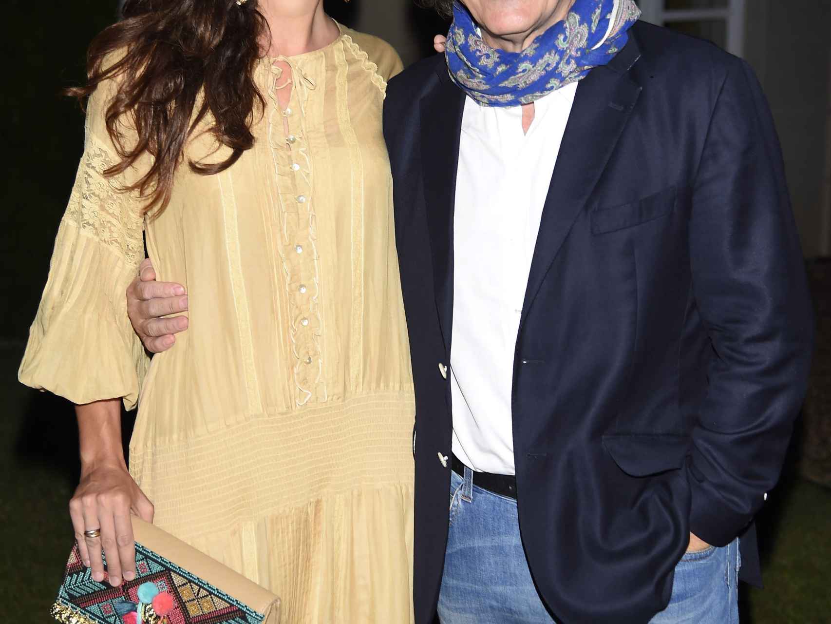 Pepe Navarro y su mujer Lorena Aznar en un acto de la Fundación Isabel Gemio