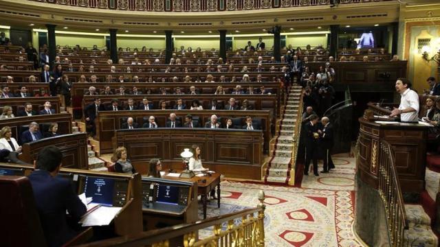 Pablo Iglesias, durante su discurso.