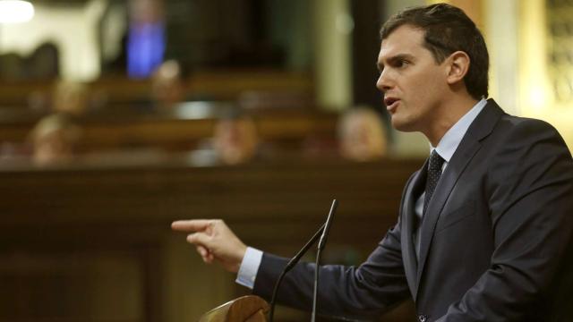 Albert Rivera durante su intevención en la segunda jornada del debate de investidura