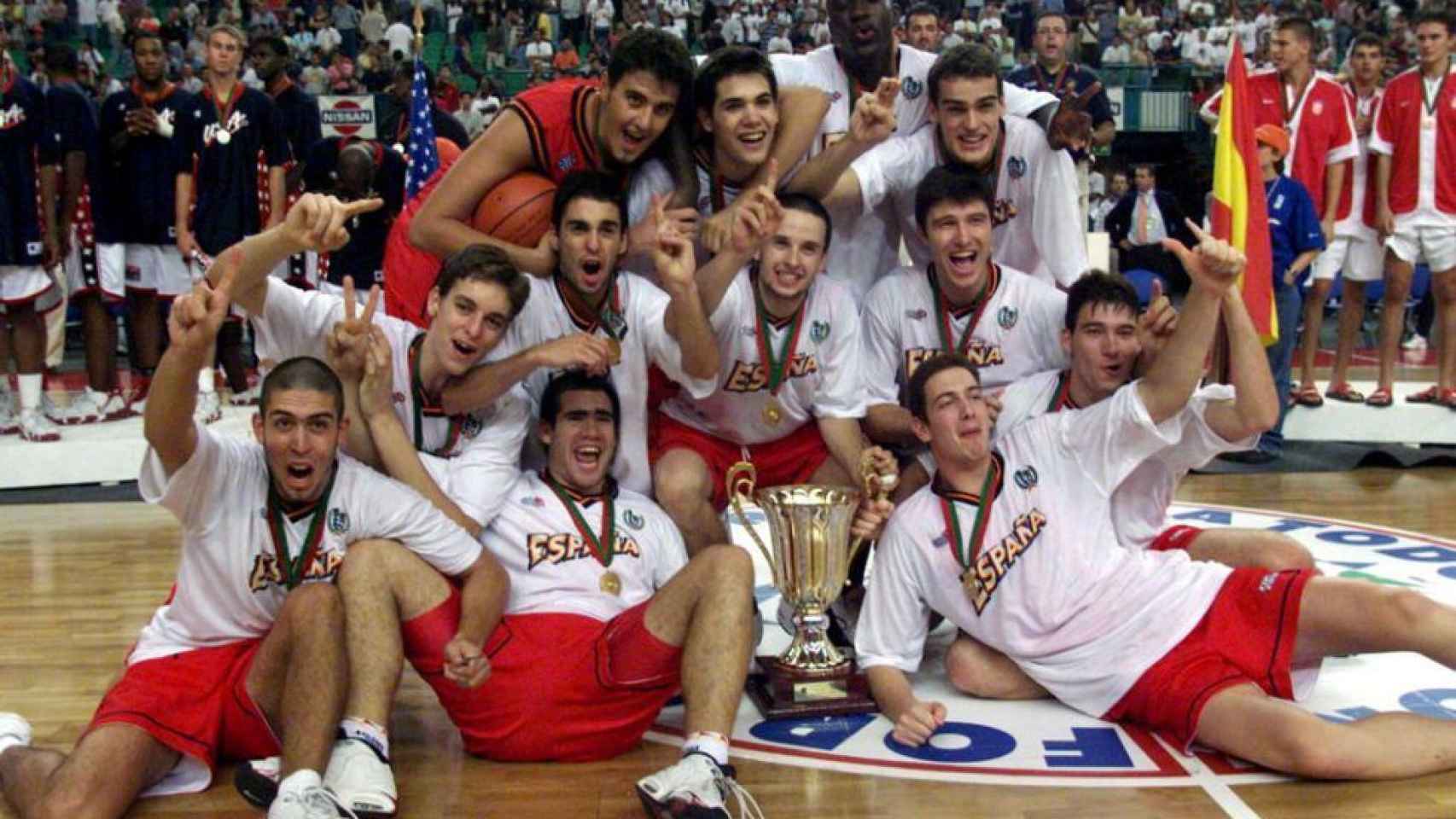 La selección júnior se proclamó campeona del mundo en Lisboa 1999 ante EEUU.