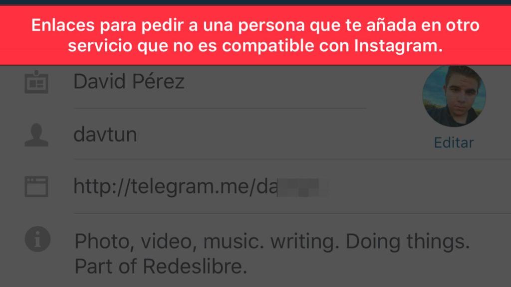 El ‘cortafuegos’ de Instagram: vetará enlaces para agregar perfiles en otras redes sociales