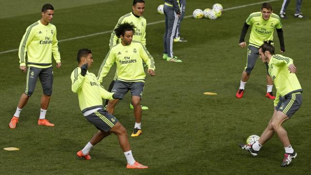 Entrenamiento del Real Madrid.