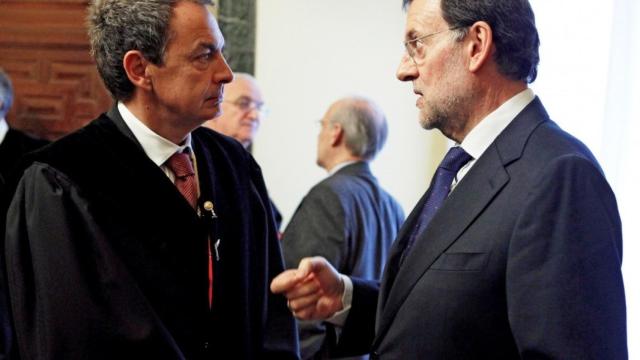 José Luis Rodríguez Zapatero y Mariano Rajoy.