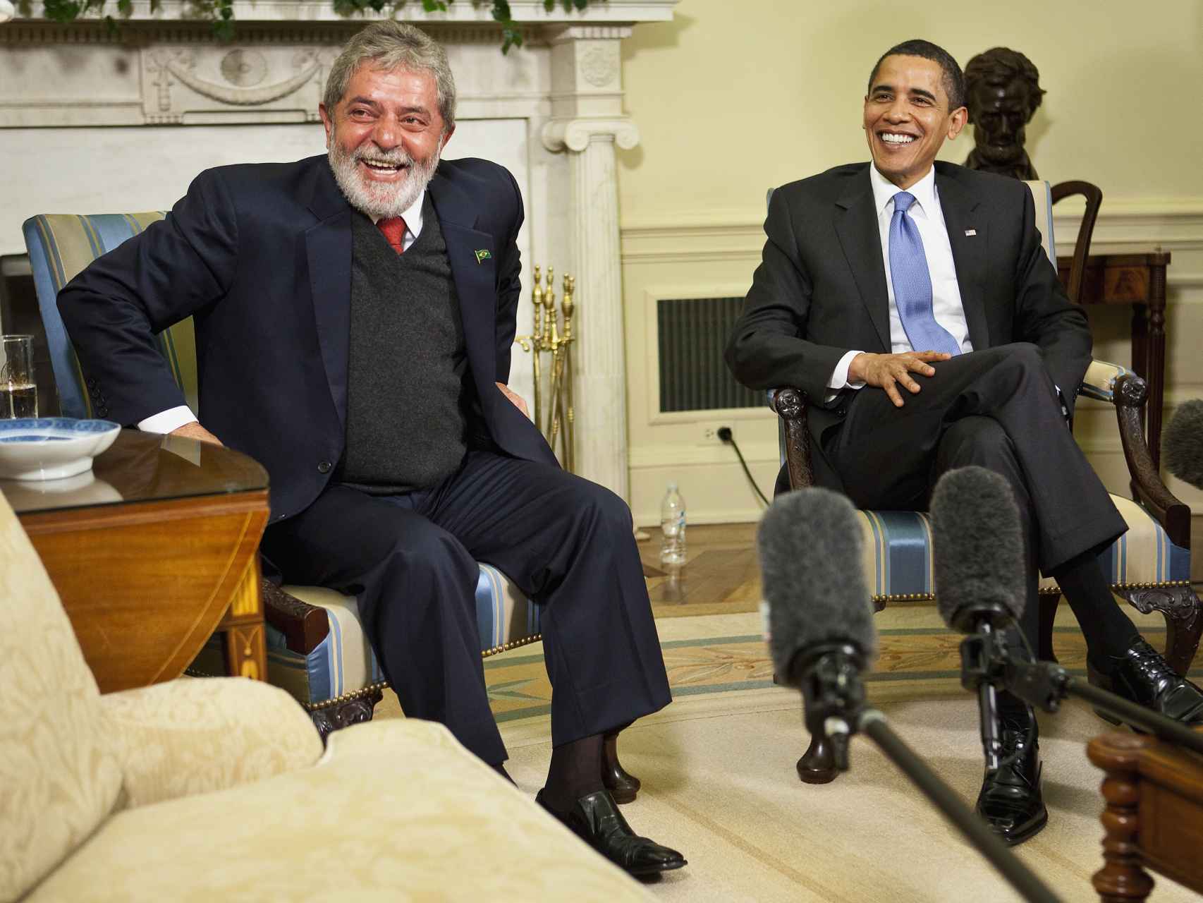 Lula da Silva junto a Barack Obama en 2009.